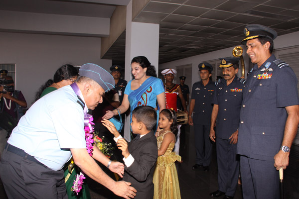 Indian Air Chief Arrives in Sri Lanka