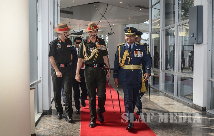 Chief of the Army Staff of the Indian Army Calls on the Commander of the Sri Lanka Air Force