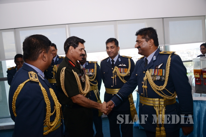 Chief of the Army Staff of the Indian Army Calls on the Commander of the Sri Lanka Air Force