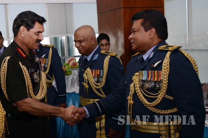 Chief of the Army Staff of the Indian Army Calls on the Commander of the Sri Lanka Air Force