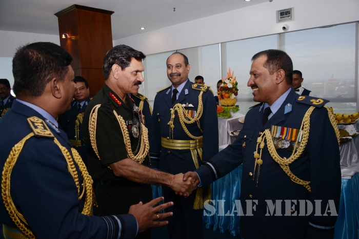 Chief of the Army Staff of the Indian Army Calls on the Commander of the Sri Lanka Air Force
