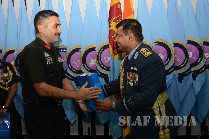 Chief of the Army Staff of the Indian Army Calls on the Commander of the Sri Lanka Air Force