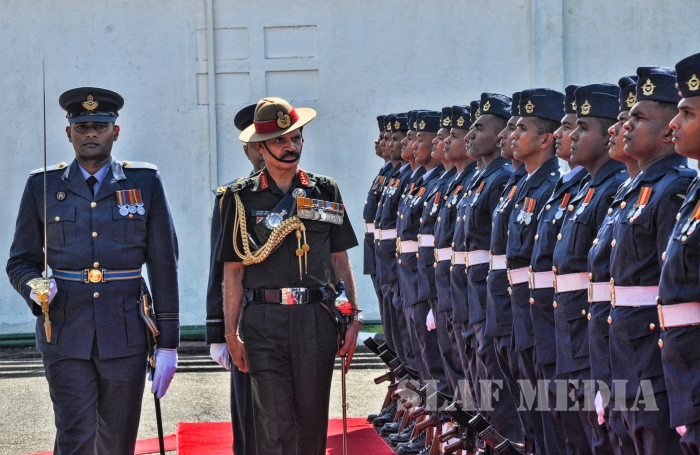 Chief of the Army Staff of the Indian Army Calls on the Commander of the Sri Lanka Air Force