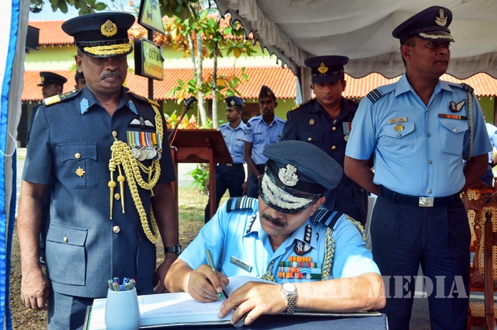 Air Marshal Ajit S Bhonsle Calls on Commander of the Air Force