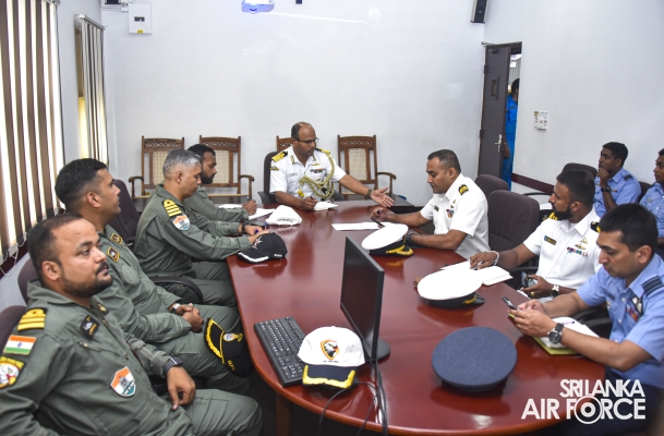 INDIAN NAVY'S ADVANCED LIGHT HELICOPTER ARRIVES FOR TRAINING AT
SLAF BASE KATUNAYAKE