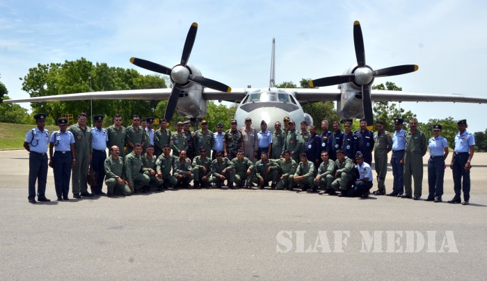 Indian Air Force Sky Divers Visit SLAF Station Ampara