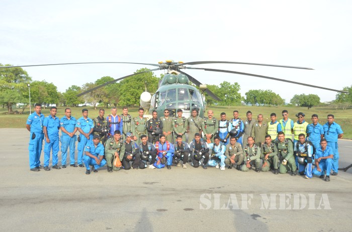 Indian Air Force Sky Divers Visit SLAF Station Ampara