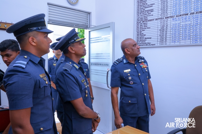 COMMANDER’S INSPECTION AT SLAF STATION WEERAWILA