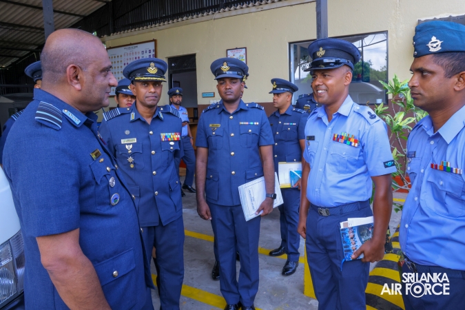 COMMANDER’S INSPECTION AT SLAF STATION WEERAWILA