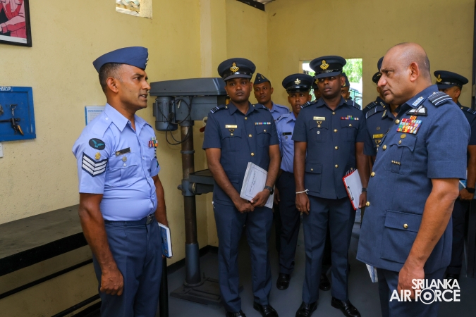 COMMANDER’S INSPECTION AT SLAF STATION WEERAWILA