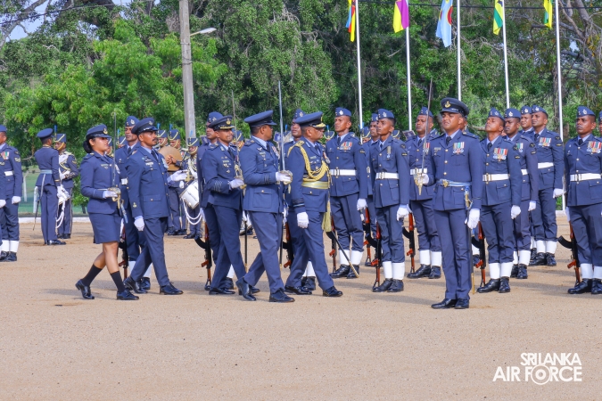 COMMANDER’S INSPECTION AT SLAF STATION WEERAWILA
