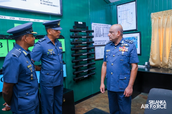 COMMANDER’S INSPECTION AT SLAF STATION WEERAWILA