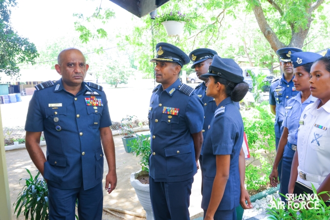 COMMANDER’S INSPECTION AT SLAF STATION WEERAWILA