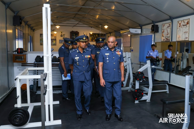 COMMANDER’S INSPECTION AT SLAF STATION WEERAWILA