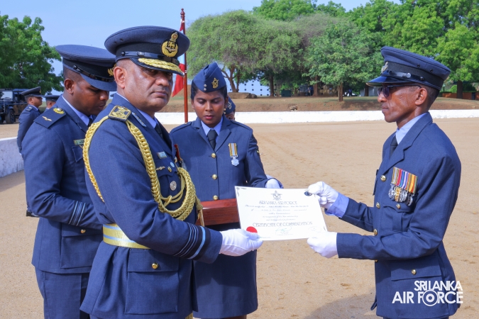 COMMANDER’S INSPECTION AT SLAF STATION WEERAWILA