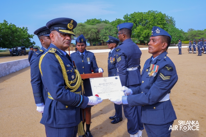 COMMANDER’S INSPECTION AT SLAF STATION WEERAWILA