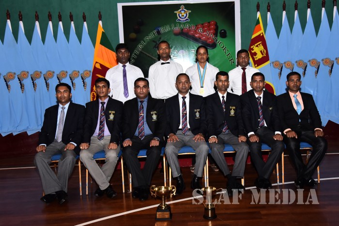 Inter Unit Billiards and Snooker Tournament 2017