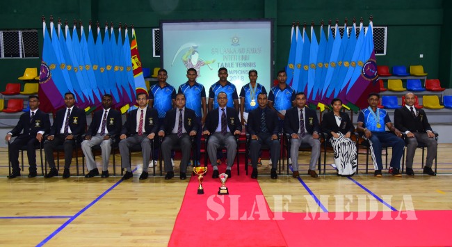 Sri Lanka Air Force Base Ratmalana Win Inter Unit Table Tennis Champions 2018