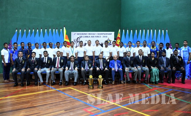 SLAF Academy China Bay Win Men's and Women's Inter Unit Wushu Championship 2018