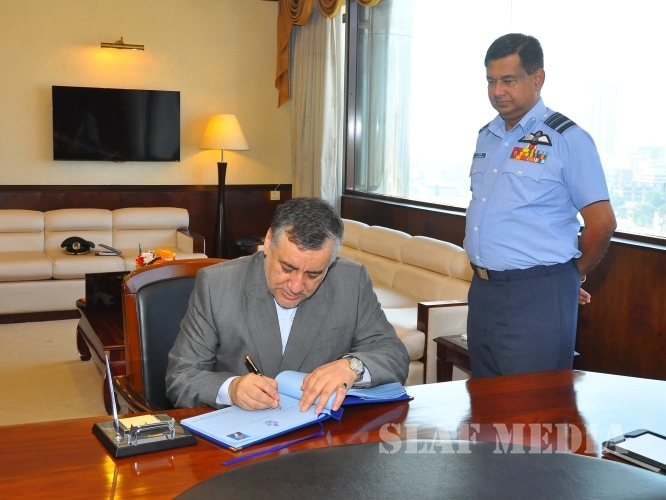 Iran Ambassador Calls on Commander