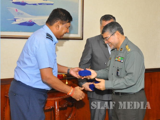 Iran Ambassador Calls on Commander