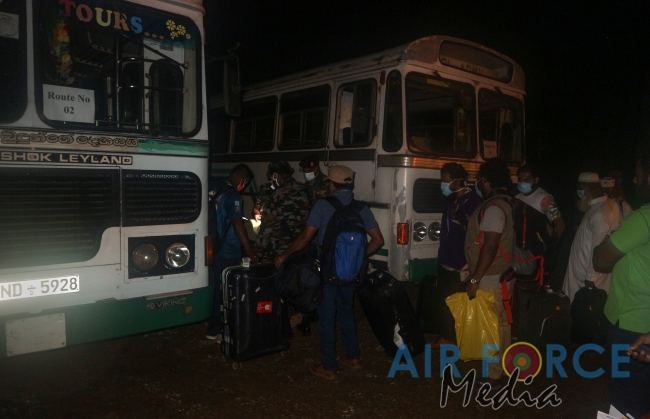 67 Civilians Leave SLAF Quarantine Centre Iranamadu