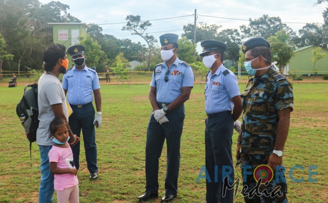 175 Civilians Released from the SLAF Quarantine Centre in Iranamadu