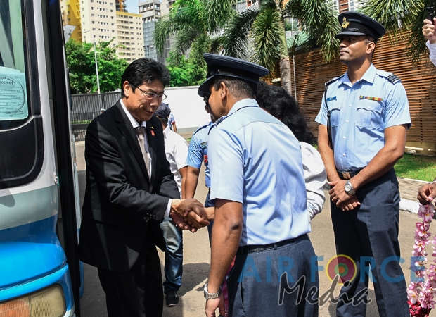 Japan Sri Lanka Friendship Association Donates a Fire Engine and a Fire Car to the SLAF