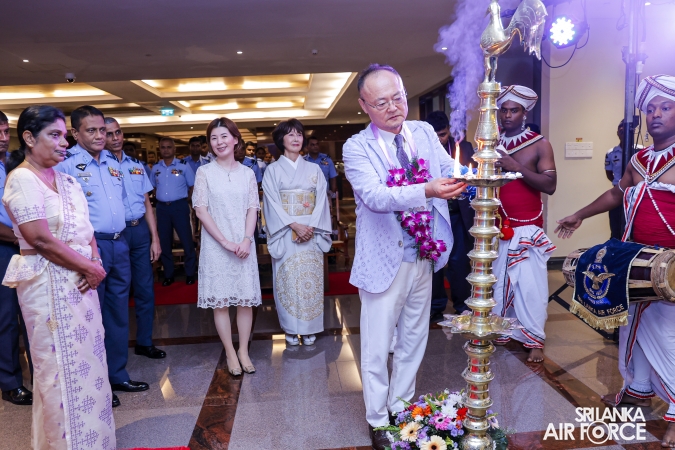 JAPAN LANKA FRIENDSHIP ASSOCIATION DONATES FIRE FIGHTING EQUIPMENT, SCHOLARSHIPS AND SPECTACLES TO SLAF SEVA VANITHA UNIT