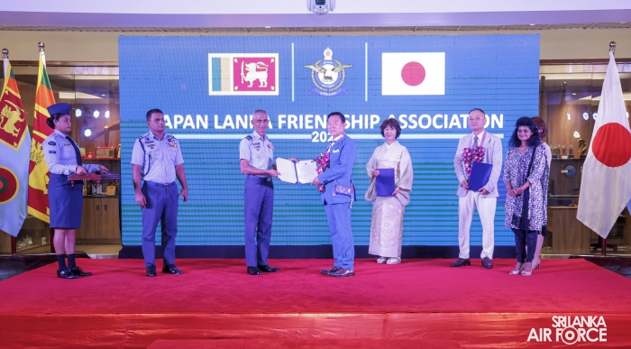JAPAN LANKA FRIENDSHIP ASSOCIATION DONATES FIRE FIGHTING EQUIPMENT, SCHOLARSHIPS AND SPECTACLES TO SLAF SEVA VANITHA UNIT