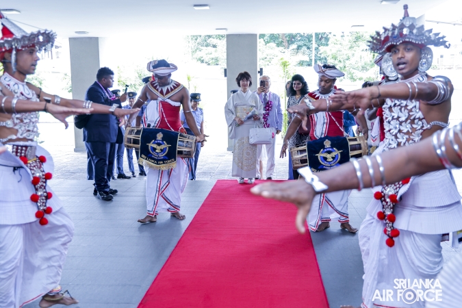 JAPAN LANKA FRIENDSHIP ASSOCIATION DONATES FIRE FIGHTING EQUIPMENT, SCHOLARSHIPS AND SPECTACLES TO SLAF SEVA VANITHA UNIT