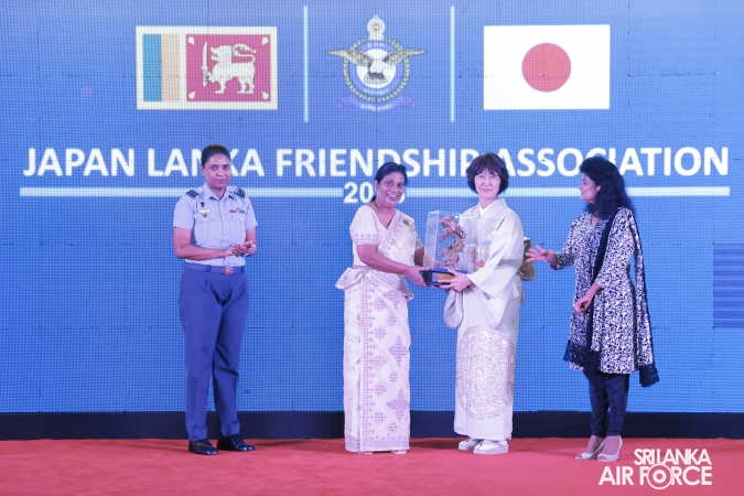 JAPAN LANKA FRIENDSHIP ASSOCIATION DONATES FIRE FIGHTING EQUIPMENT, SCHOLARSHIPS AND SPECTACLES TO SLAF SEVA VANITHA UNIT