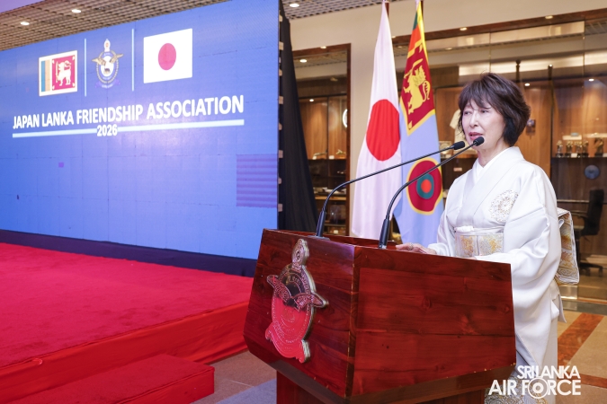 JAPAN LANKA FRIENDSHIP ASSOCIATION DONATES FIRE FIGHTING EQUIPMENT, SCHOLARSHIPS AND SPECTACLES TO SLAF SEVA VANITHA UNIT