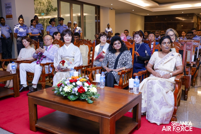 JAPAN LANKA FRIENDSHIP ASSOCIATION DONATES FIRE FIGHTING EQUIPMENT, SCHOLARSHIPS AND SPECTACLES TO SLAF SEVA VANITHA UNIT