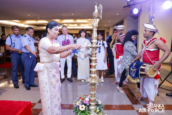 JAPAN LANKA FRIENDSHIP ASSOCIATION DONATES FIRE FIGHTING EQUIPMENT, SCHOLARSHIPS AND SPECTACLES TO SLAF SEVA VANITHA UNIT