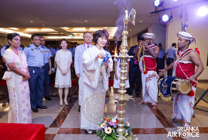 JAPAN LANKA FRIENDSHIP ASSOCIATION DONATES FIRE FIGHTING EQUIPMENT, SCHOLARSHIPS AND SPECTACLES TO SLAF SEVA VANITHA UNIT