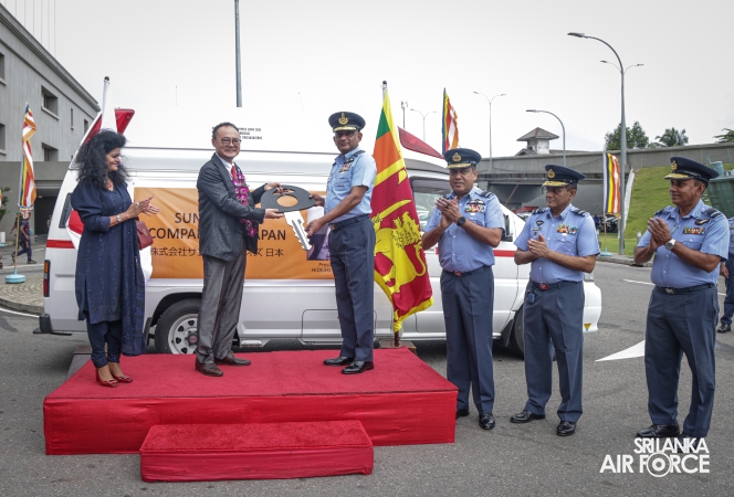 JAPAN LANKA FRIENDSHIP ASSOCIATION DONATES AMBULANCE, SCHOLARSHIPS AND SPECTACLES TO SLAF