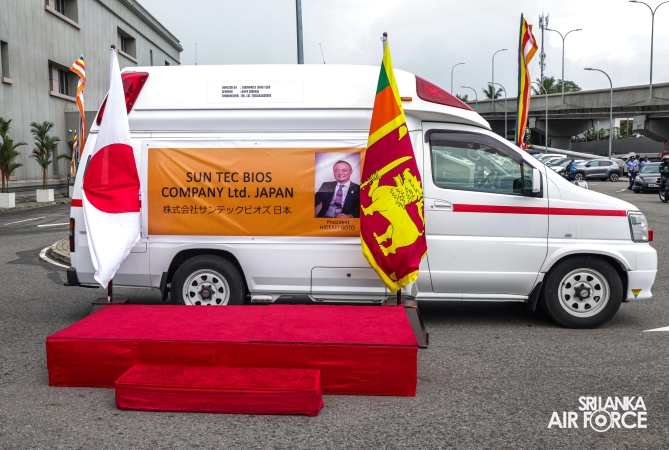 JAPAN LANKA FRIENDSHIP ASSOCIATION DONATES AMBULANCE, SCHOLARSHIPS AND SPECTACLES TO SLAF