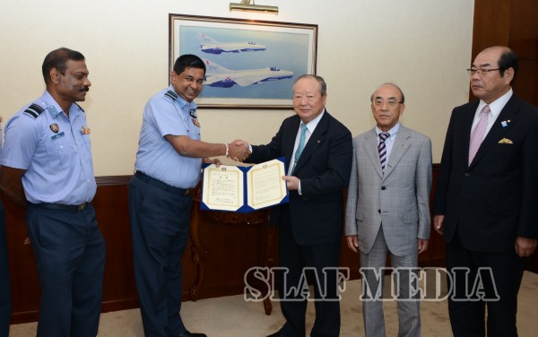 Japan
Donates a Fire Vehicle to SLAF