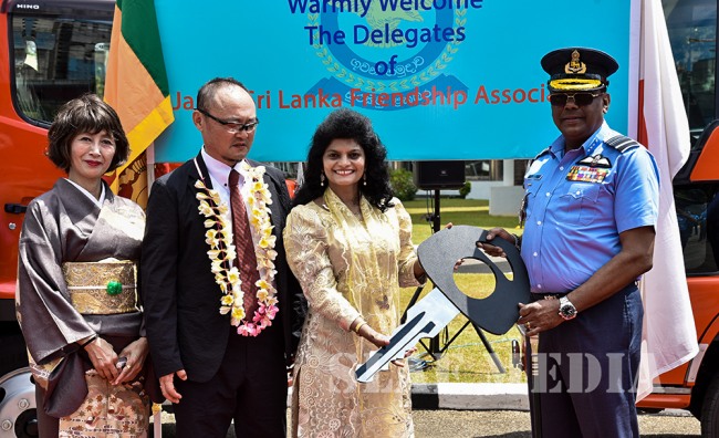 Japan Sri Lanka Friendship Association Donates Two Fire Engines to the SLAF