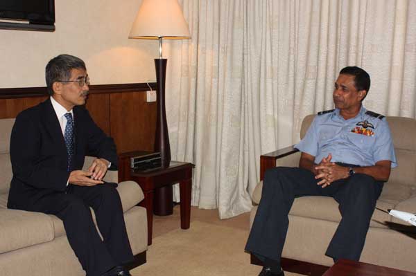 The Ambassador of Japan Visits Air Force Headquarters The Ambassador
of Japan Visits Air Force Headquarters