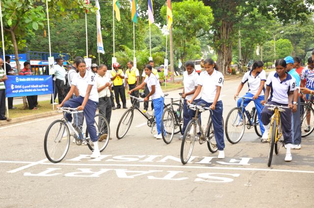 Airman Jeewan Jayasinghe peddles his way to the top at the Maurice Coomerawel Cycle Race