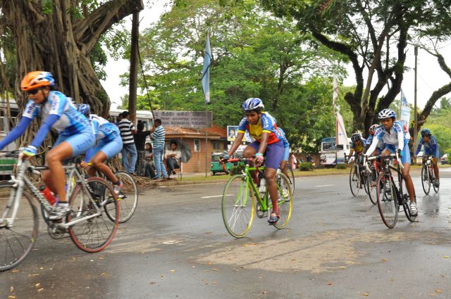 Airman Jeewan Jayasinghe peddles his way to the top at the Maurice Coomerawel Cycle Race