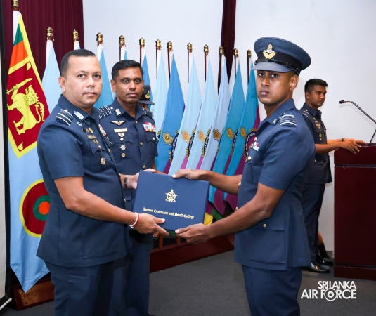 GRADUATION CEREMONY OF NO. 81 JUNIOR COMMAND AND STAFF COURSE AT SLAF ACADEMY CHINA BAY
