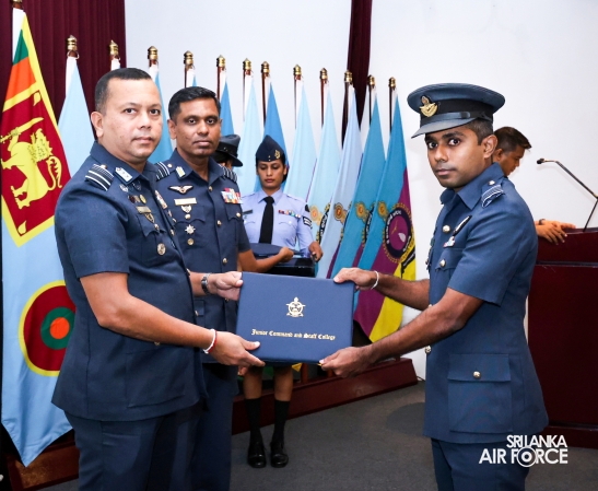 GRADUATION CEREMONY OF NO. 81 JUNIOR COMMAND AND STAFF COURSE AT SLAF ACADEMY CHINA BAY
