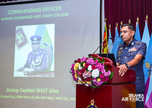 GRADUATION CEREMONY OF NO. 81 JUNIOR COMMAND AND STAFF COURSE AT SLAF ACADEMY CHINA BAY