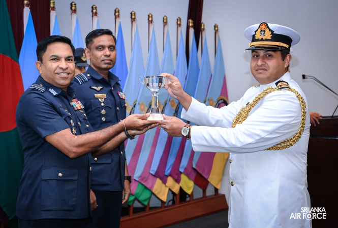 GRADUATION CEREMONY OF NO. 80 JUNIOR COMMAND AND STAFF COURSE AT SLAF ACADEMY CHINA BAY