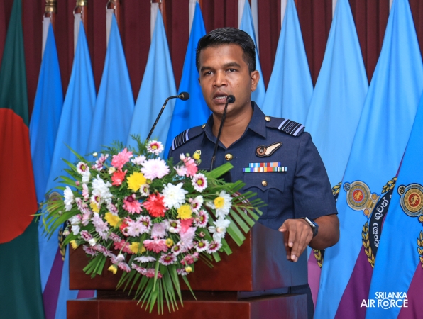 GRADUATION CEREMONY OF NO. 80 JUNIOR COMMAND AND STAFF COURSE AT SLAF ACADEMY CHINA BAY
