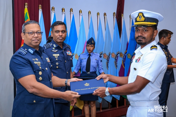 GRADUATION CEREMONY OF NO. 82 JUNIOR COMMAND AND STAFF COURSE AT SLAF ACADEMY CHINA BAY