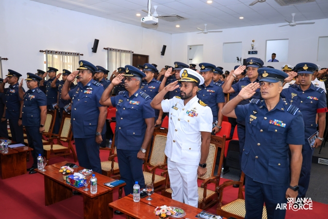 GRADUATION CEREMONY OF NO. 82 JUNIOR COMMAND AND STAFF COURSE AT SLAF ACADEMY CHINA BAY